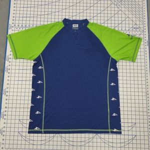 NWT Ukroc's Threads Dri Express SeaWorld Short Sleeve Water Shirt XL Blue/Green
